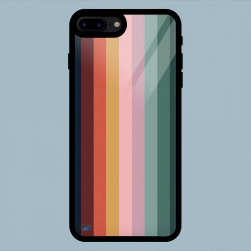Multicolor Line Abstract iPhone 7 Plus / 8 Plus Glass Back Cover