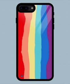 Multicolor Rainbow iPhone 7 Plus / 8 Plus Glass Back Cover