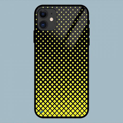 Pattern Yellow Dots iPhone 11 Glass Back Cover