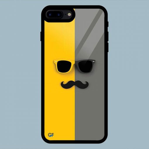 Sunglasses and Moustache iPhone 7 Plus / 8 Plus Glass Back Cover
