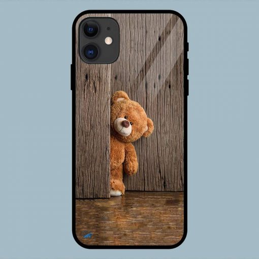 Teddy Wooden iPhone 11 Glass Back Cover