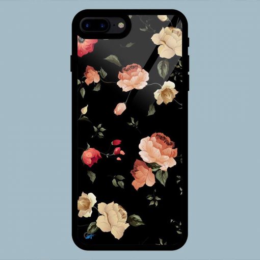 Vintage Flowers Art iPhone 7 Plus / 8 Plus Glass Back Cover