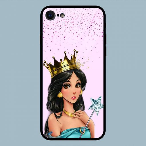 Vintage Girl Queen iPhone 7 Glass Back Cover