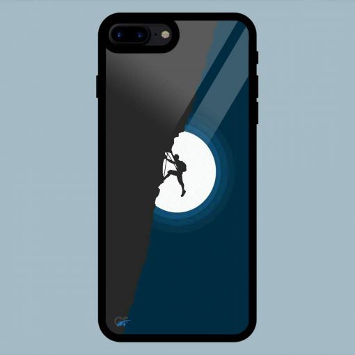 White Moon Silhouette iPhone 7 Plus / 8 Plus Glass Back Cover