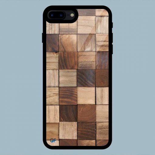 Wooden Mosaic Wall Art iPhone 7 Plus / 8 Plus Glass Back Cover